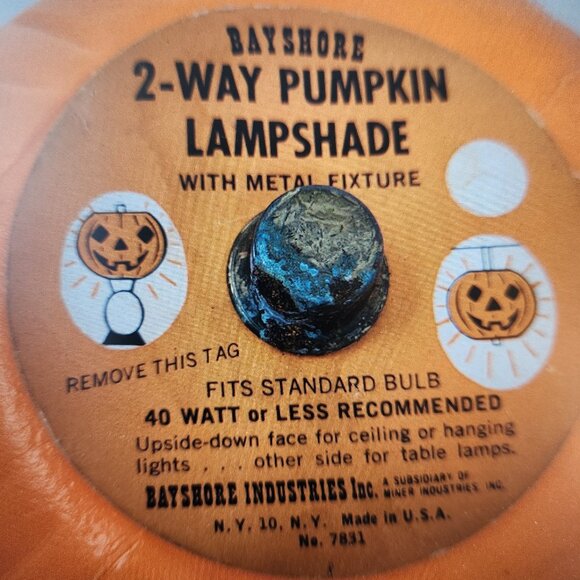 Halloween Vintage 2-Way Lampshade Blow Mold **AS IS - NO METAL FIXTURE* - Picture 2 of 9